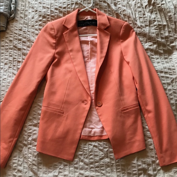 Zara Basic Single Button Blazer - Picture 2 of 5